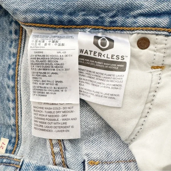 Levi’s 501 Wedgie Straight Leg Jeans Distressed - Picture 8 of 12